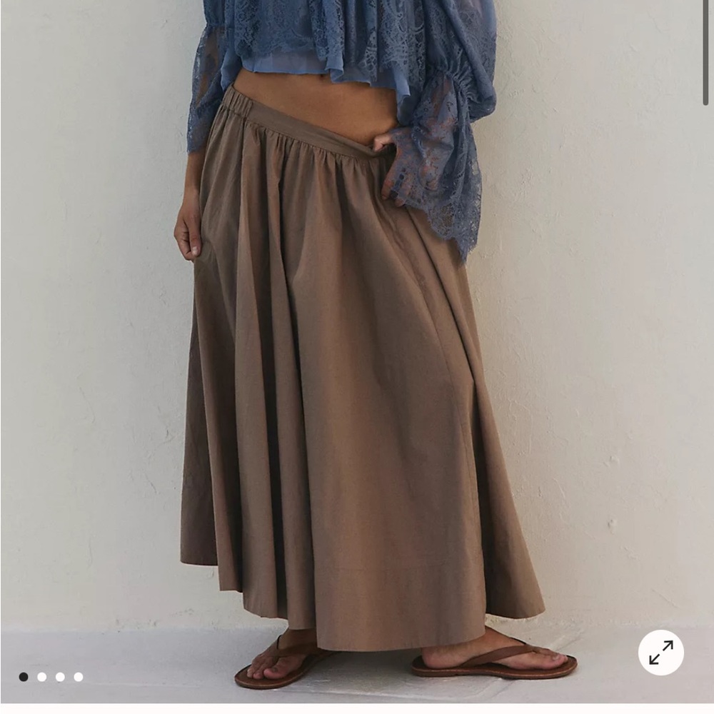 Free People Lowen Midi Skirt